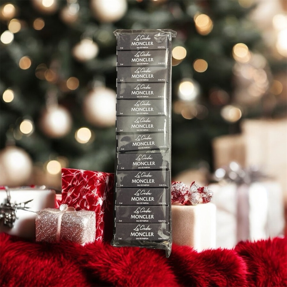 Moncler La Cordée EDP Samples – Sealed 12-Pack (2 ml each) Xmas Stocking Stuffer